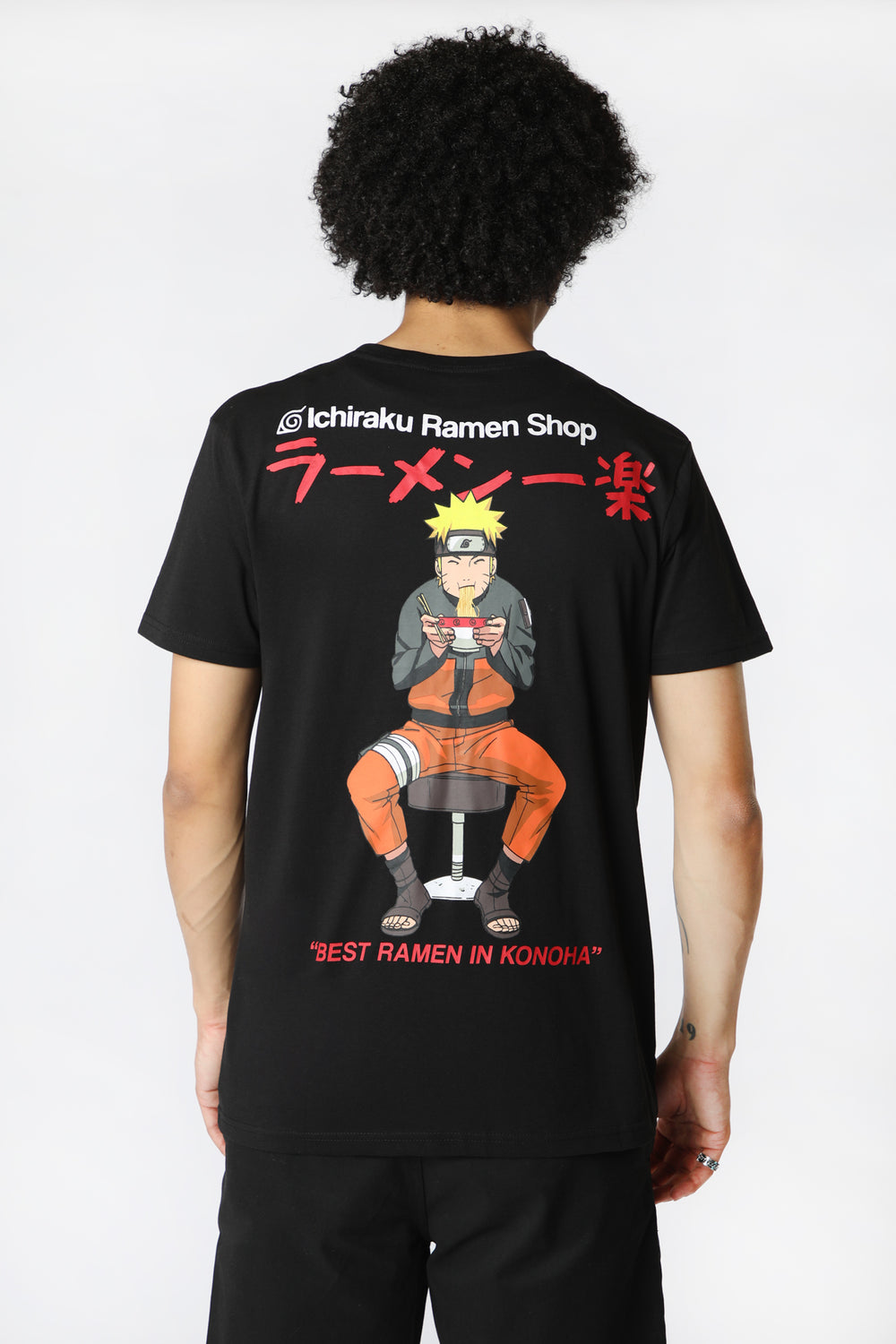Mens Naruto Ichiraku Ramen T-Shirt Black
