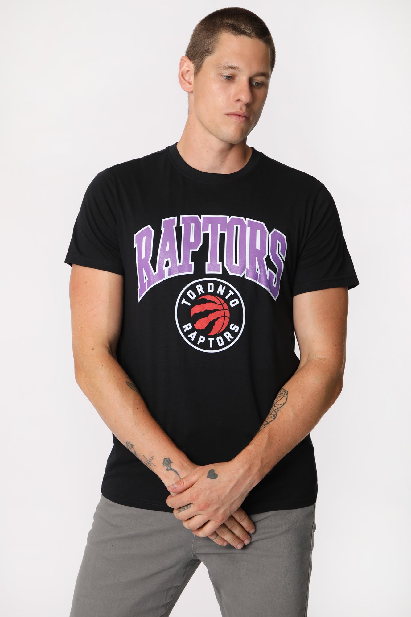 Mens Toronto Raptors Graphic T-Shirt - Black /