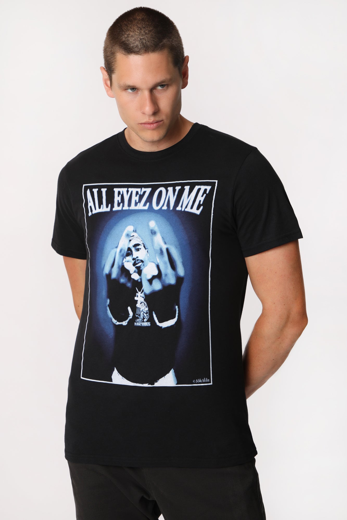 Mens Tupac All Eyez On Me T-Shirt - Black /