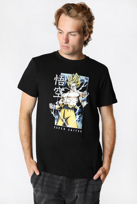 T-Shirt Imprimé Super Saiyan Dragon Ball Z Homme