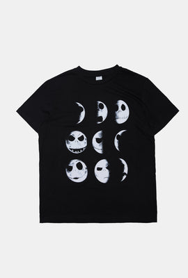 T-shirt imprimé phases de la lune Jack Skellington homme