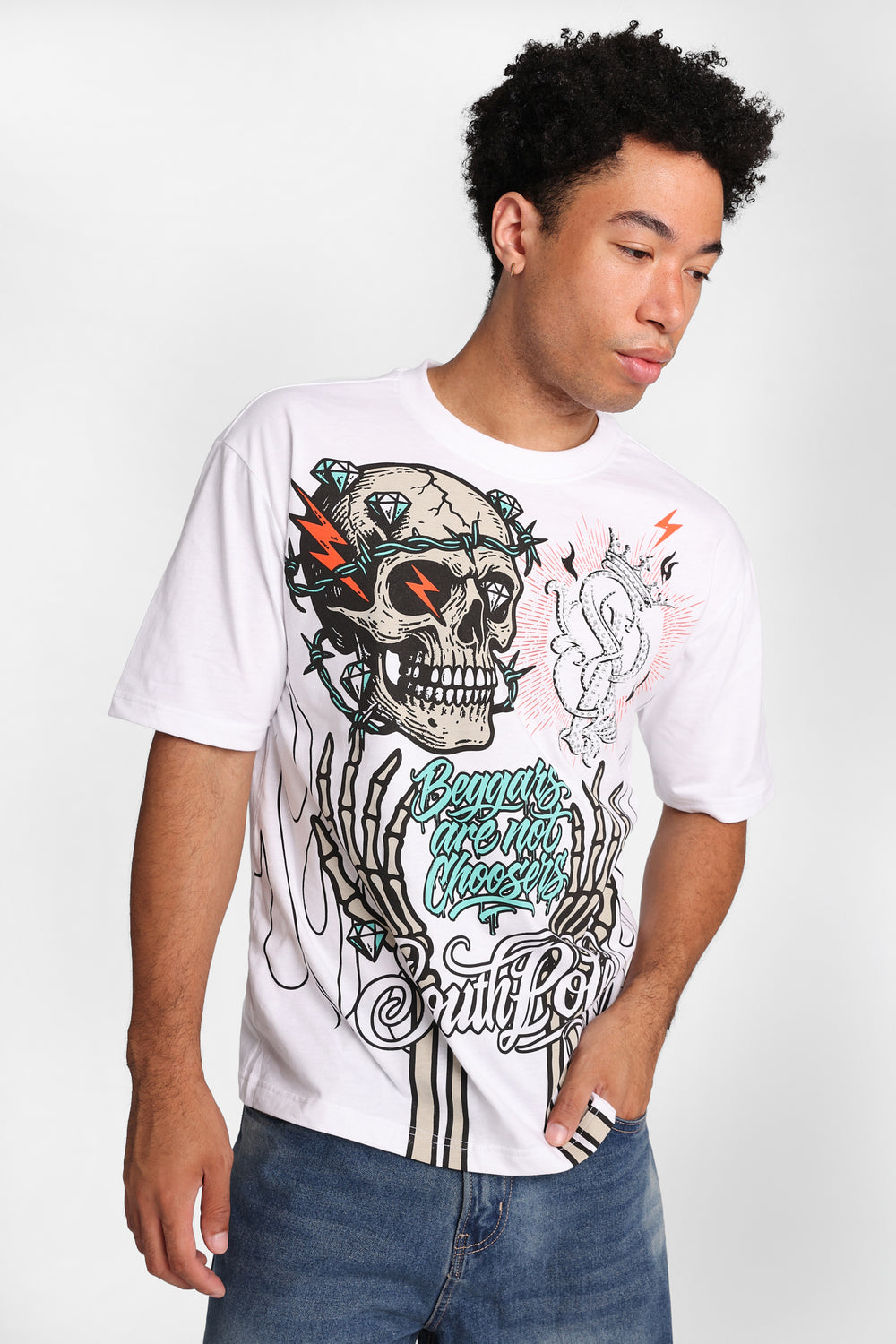 Southpole Beggars Are Not Choosers Graphic Tee Southpole Beggars Are Not Choosers Graphic Tee