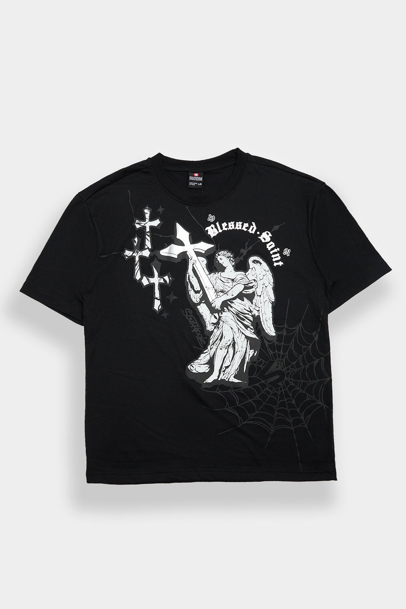 Southpole Blessed Saint Foil Graphic Tee - /