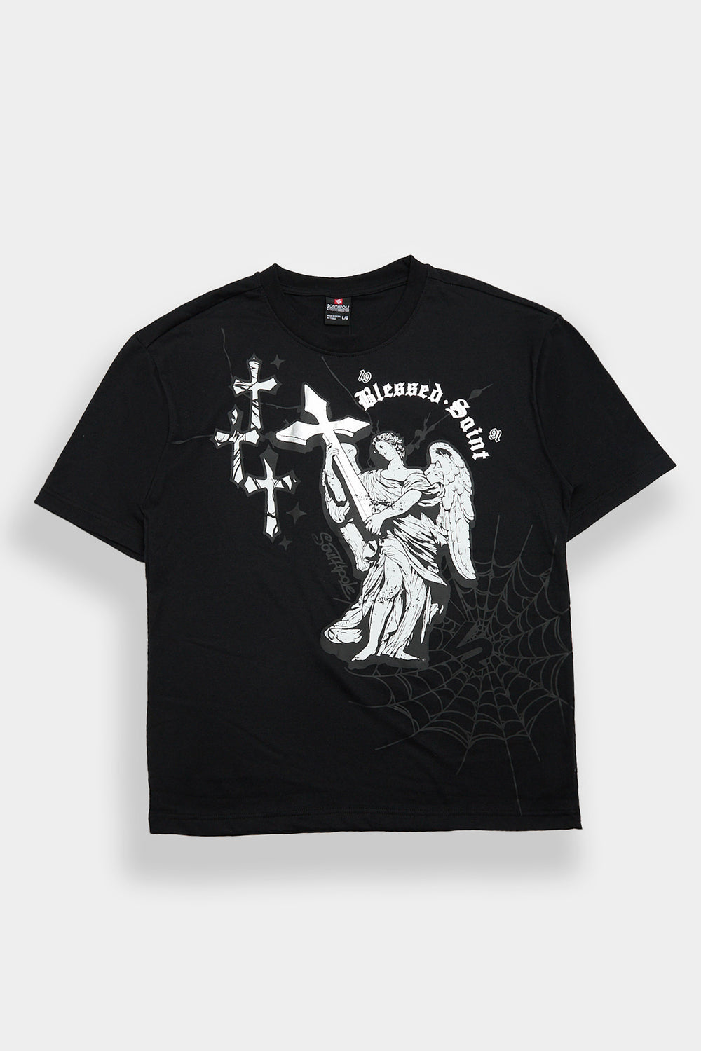 T-shirt imprimé métallique Southpole Blessed Saint T-shirt imprimé métallique Southpole Blessed Saint
