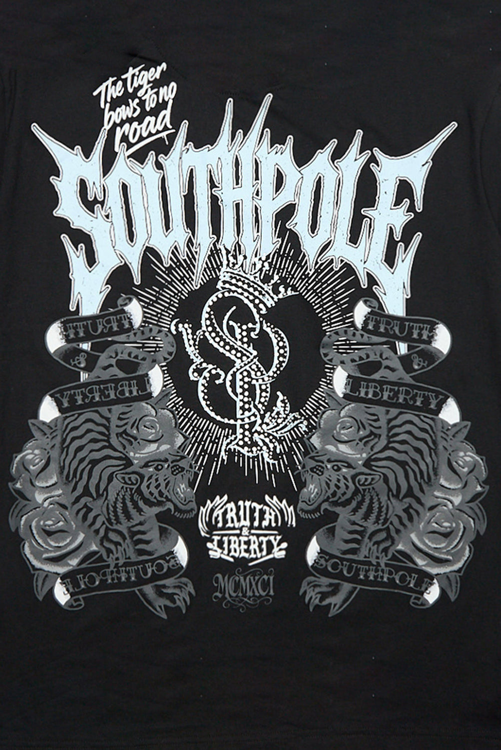 Southpole Rhinestone Tiger Graphic Tee Southpole Rhinestone Tiger Graphic Tee