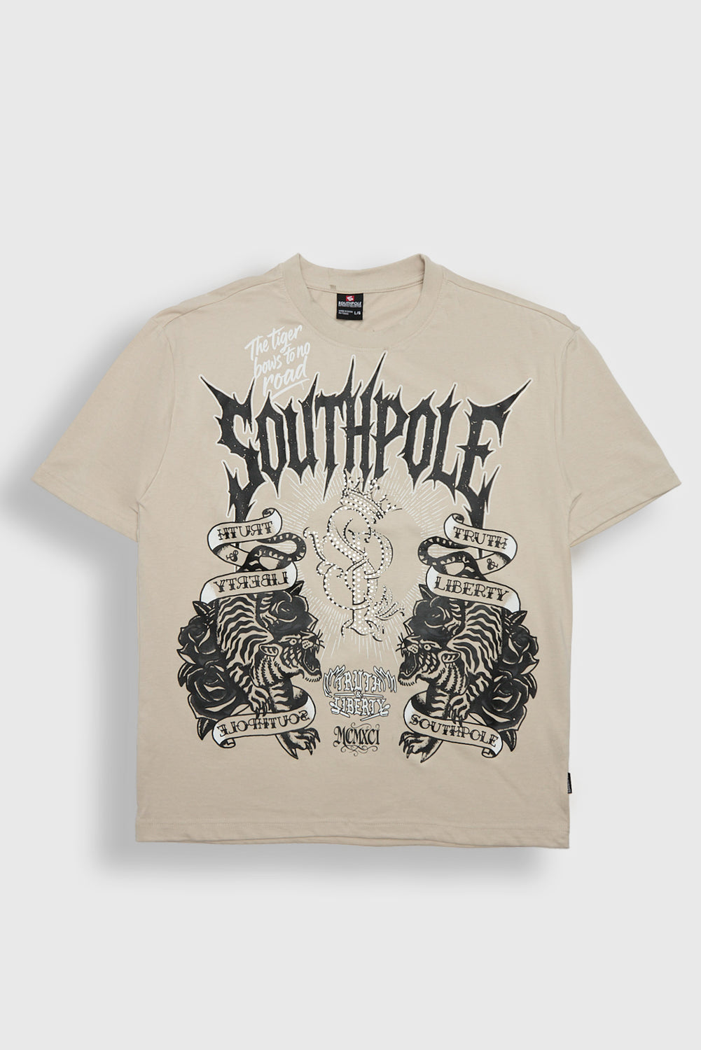 Southpole Rhinestone Tiger Graphic Tee Southpole Rhinestone Tiger Graphic Tee