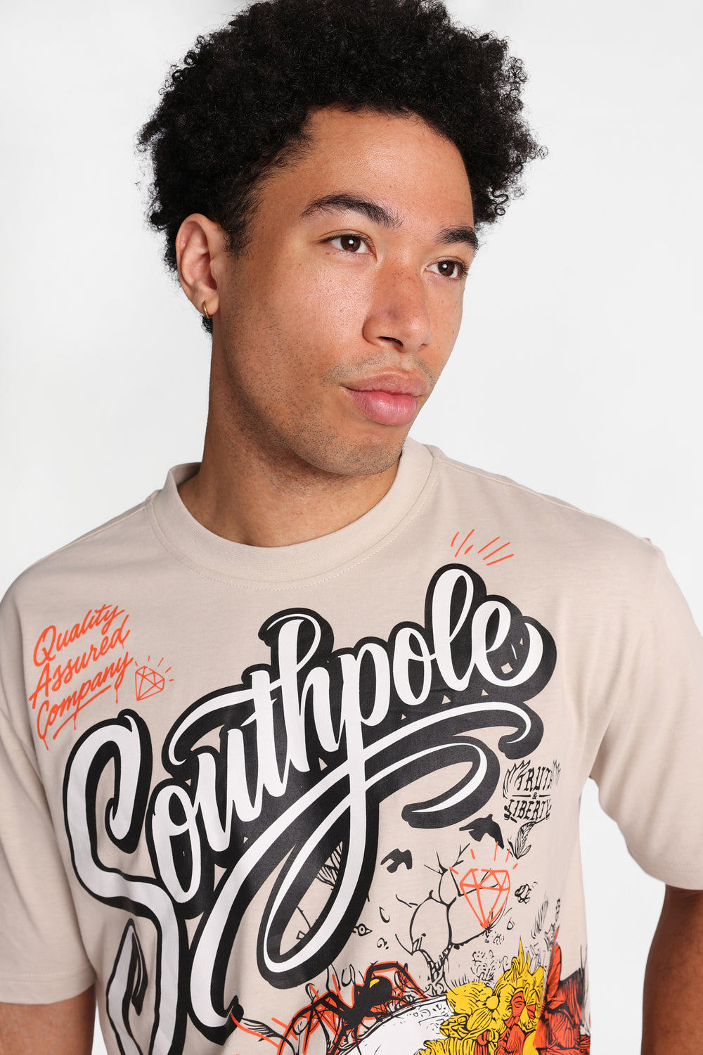 T-shirt imprimé Southpole Faith Over Fear T-shirt imprimé Southpole Faith Over Fear