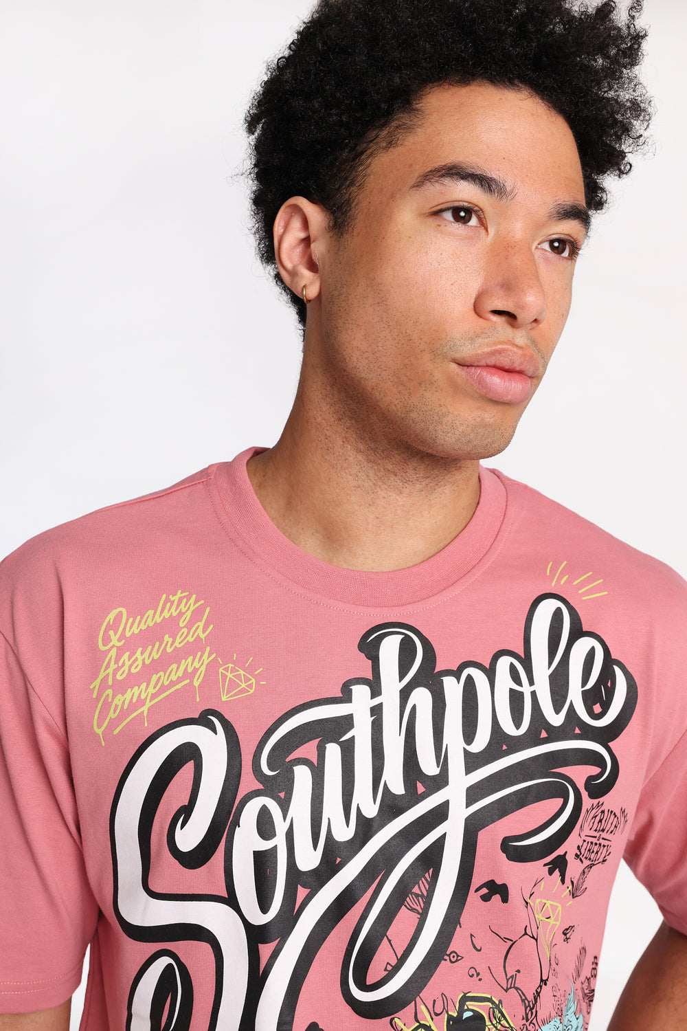 Southpole Faith Over Fear Skull Graphic Tee Southpole Faith Over Fear Skull Graphic Tee