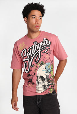 Southpole Faith Over Fear Skull Graphic Tee