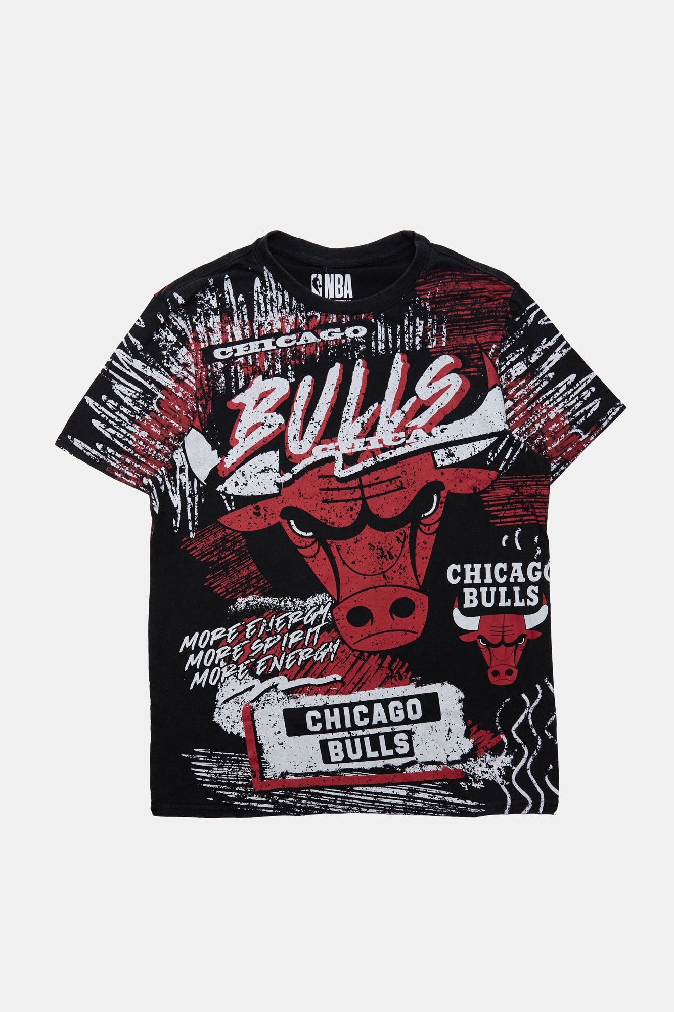 Mens Chicago Bulls Graphic T-Shirt - Black /