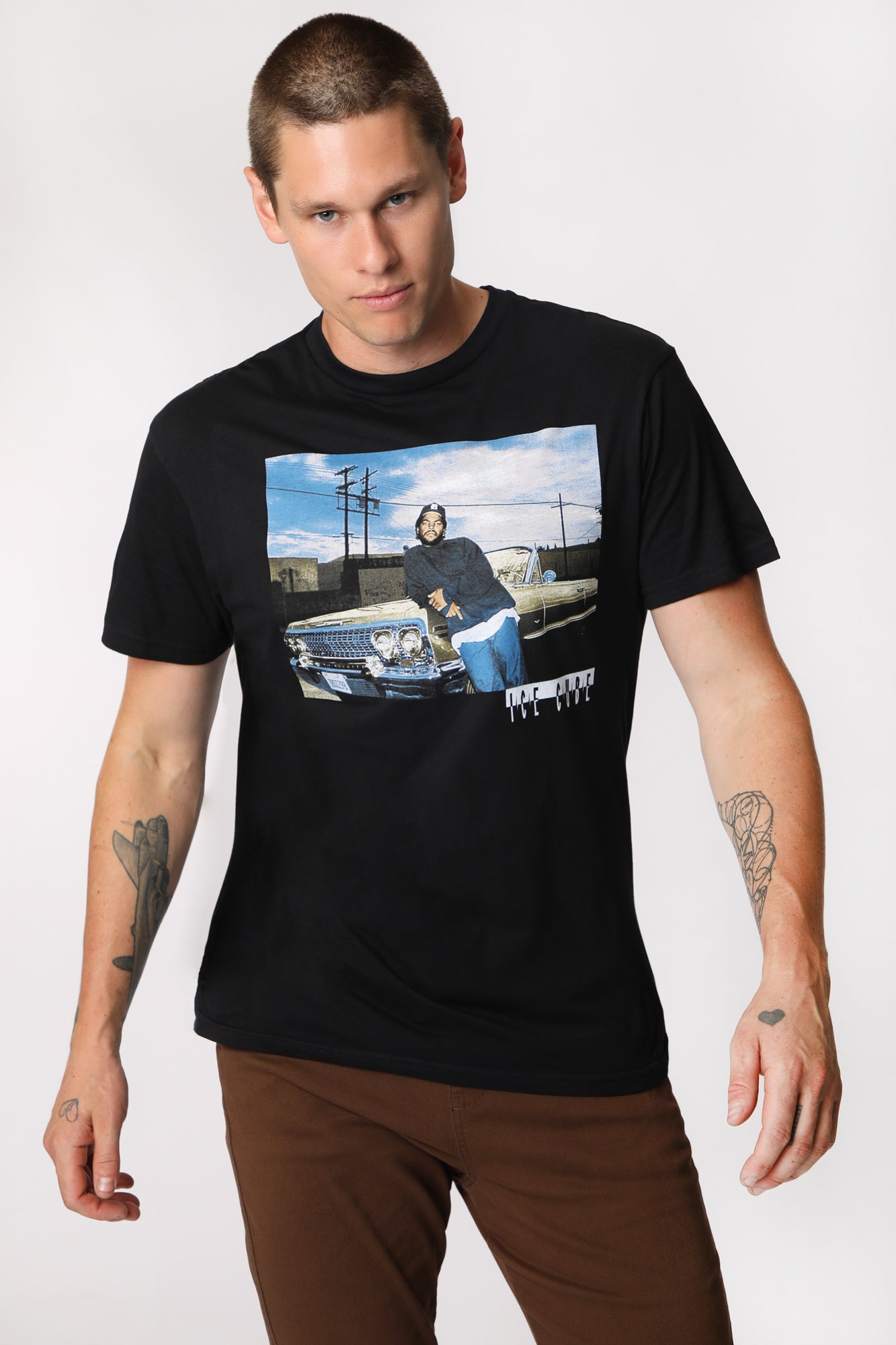 Mens Ice Cube T-Shirt - Black /