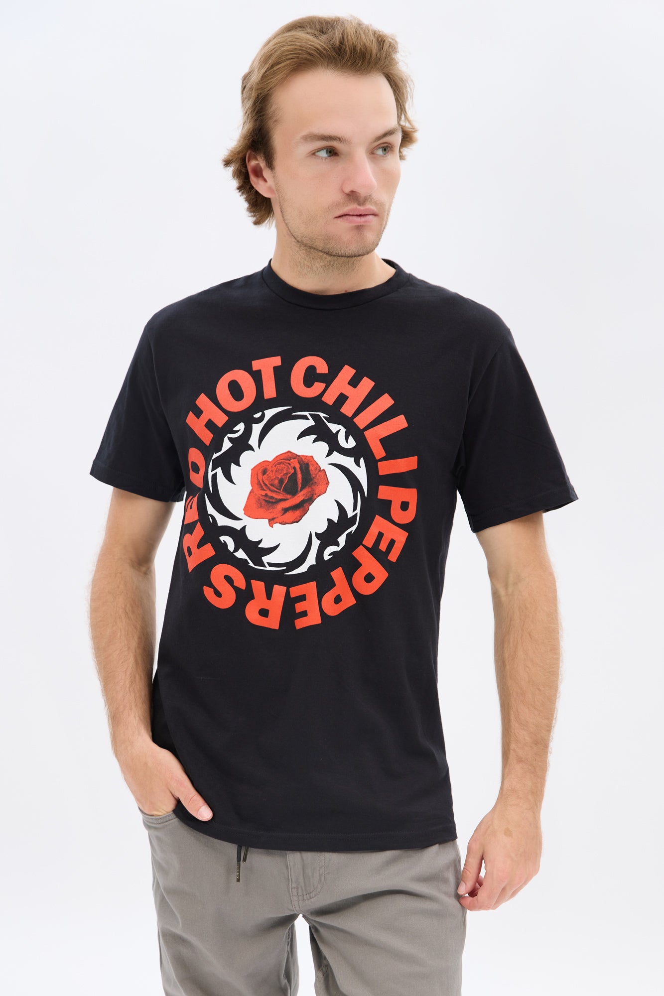 Mens Red Hot Chili Peppers T-Shirt - Black /