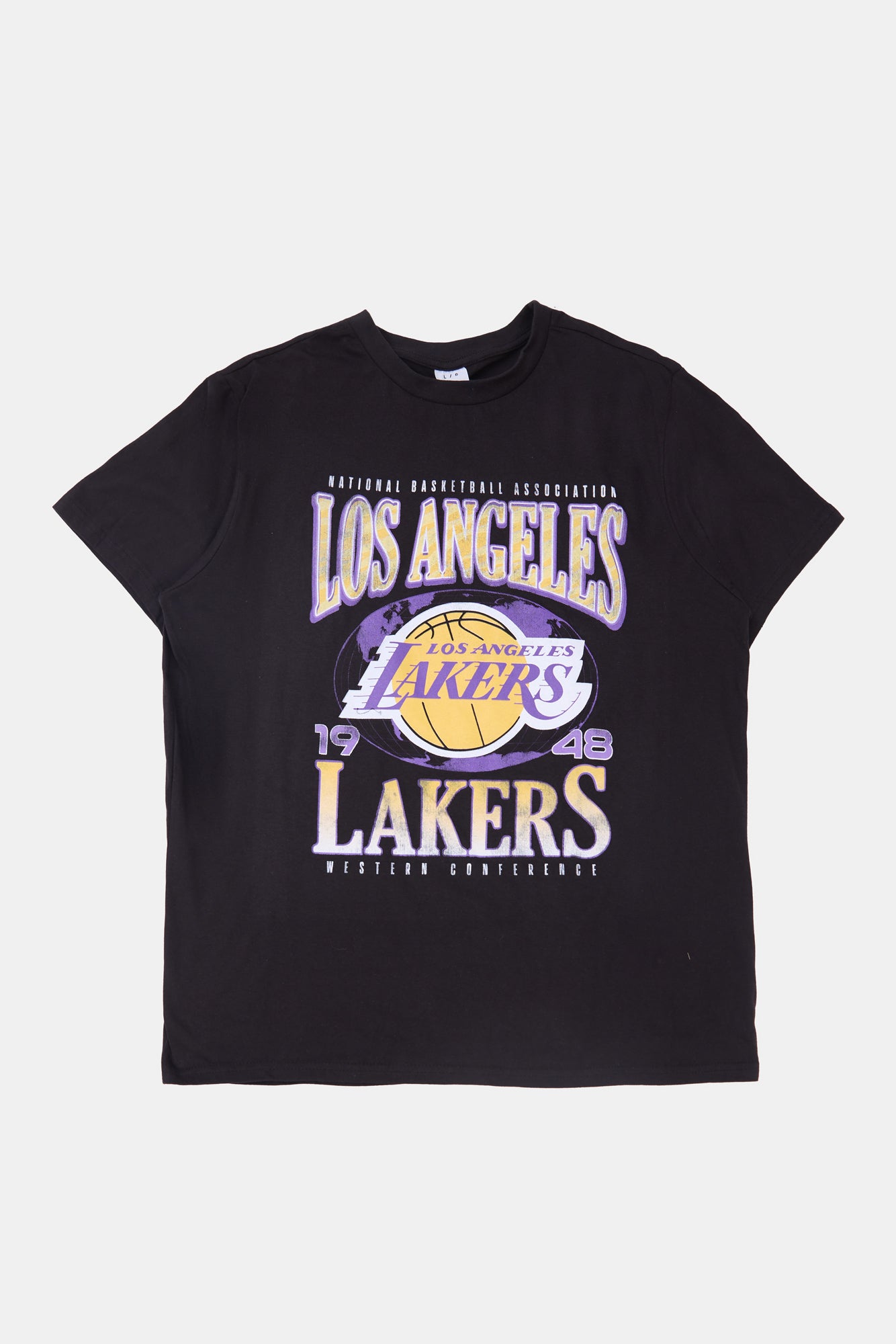 Mens LA Lakers T-Shirt - Black /