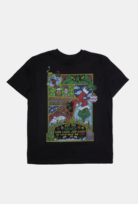 Mens The Grinch Comic Graphic T-Shirt