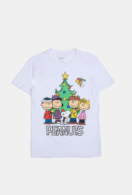 Mens Peanuts Christmas Graphic T-Shirt