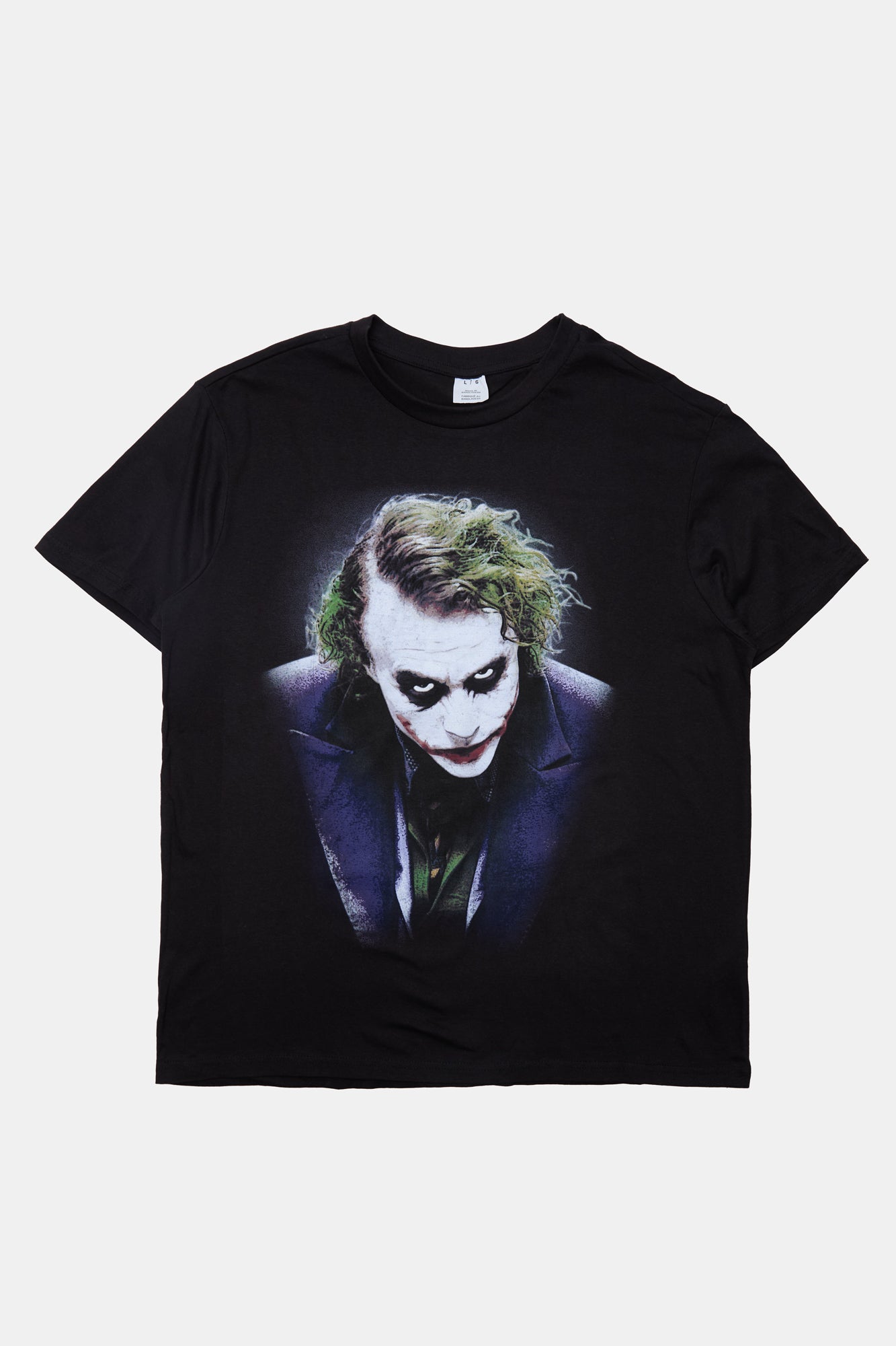 Mens Heath Ledger Joker T-Shirt - Black /