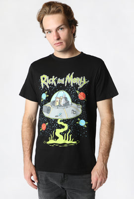 Mens Rick and Morty Space T-Shirt