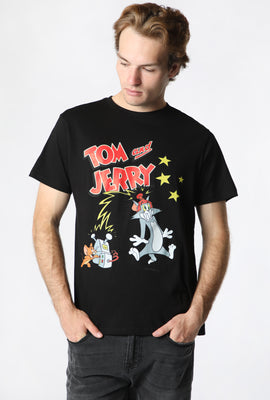 T-Shirt Imprimé Tom et Jerry Homme