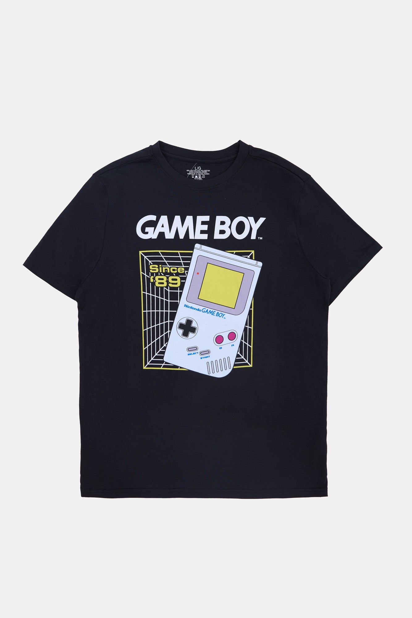 Mens Nintendo Game Boy T-Shirt - Black /