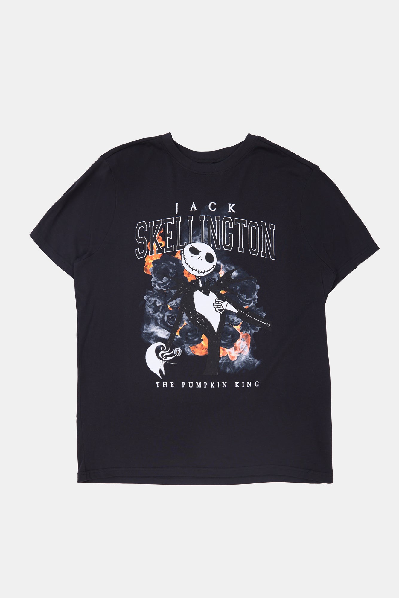 Mens Jack Skellington Graphic T-Shirt - Black /