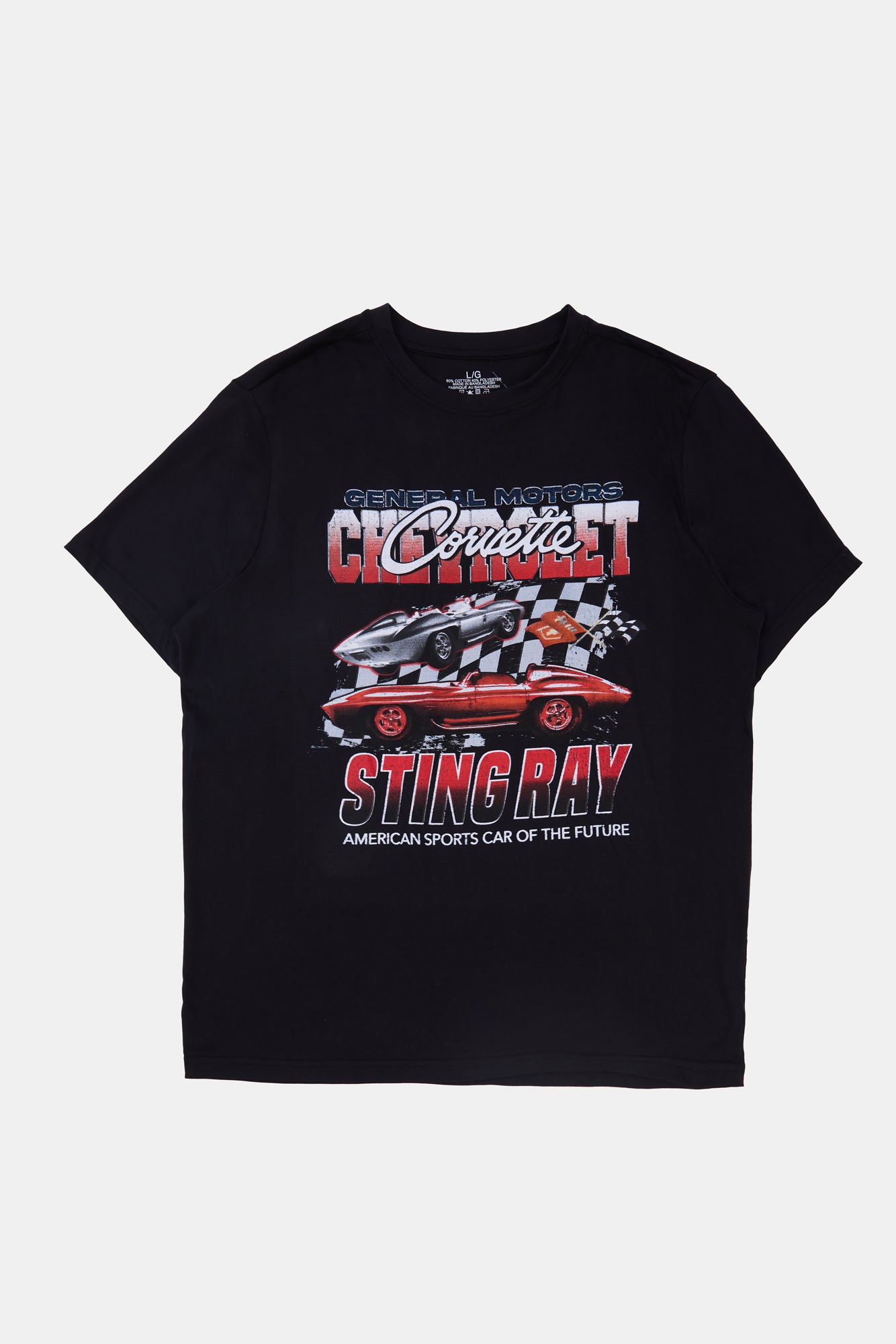 Mens Chevrolet Corvette Racing T-Shirt - Black /