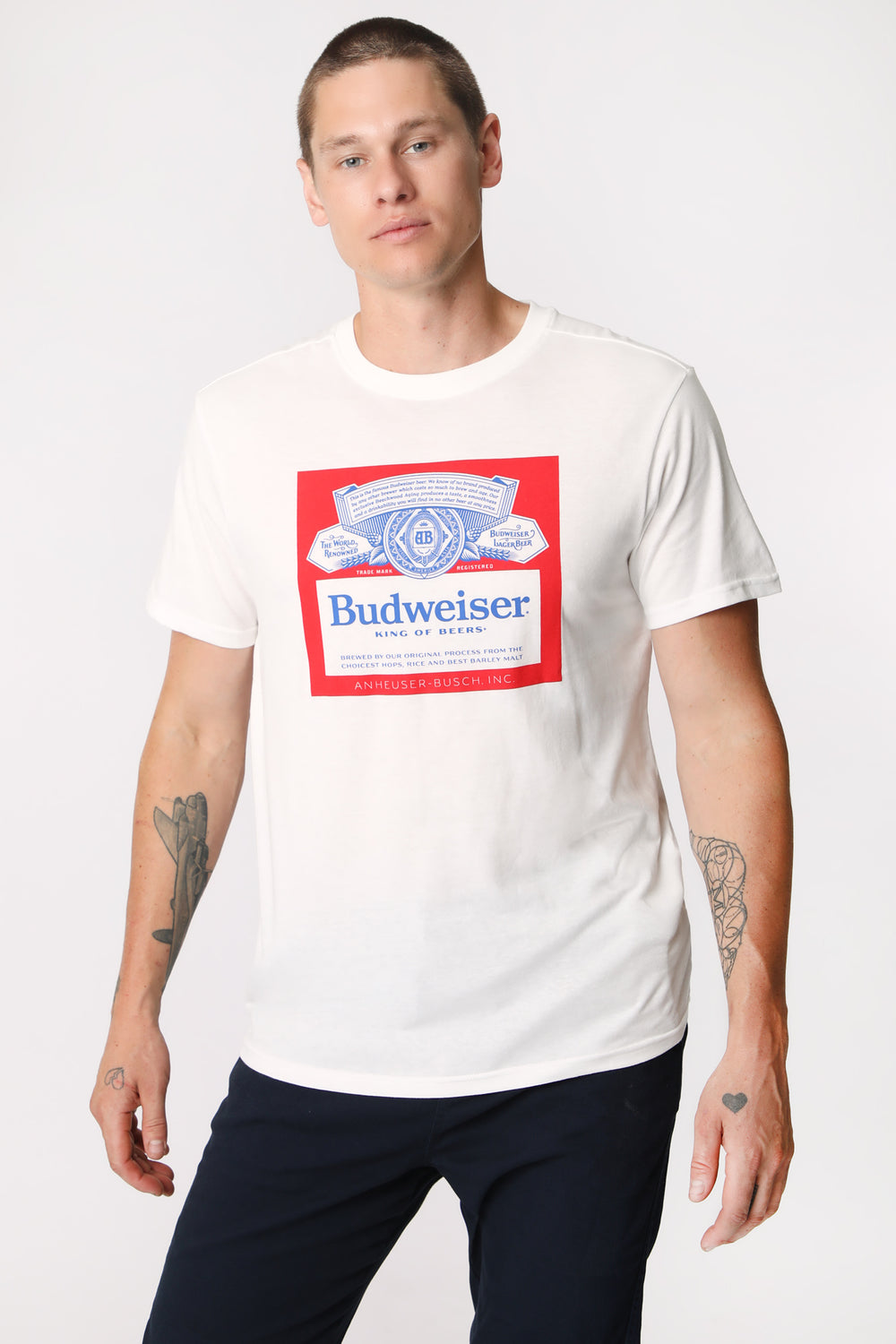 T-Shirt Imprimé Budweiser Homme T-Shirt Imprimé Budweiser Homme