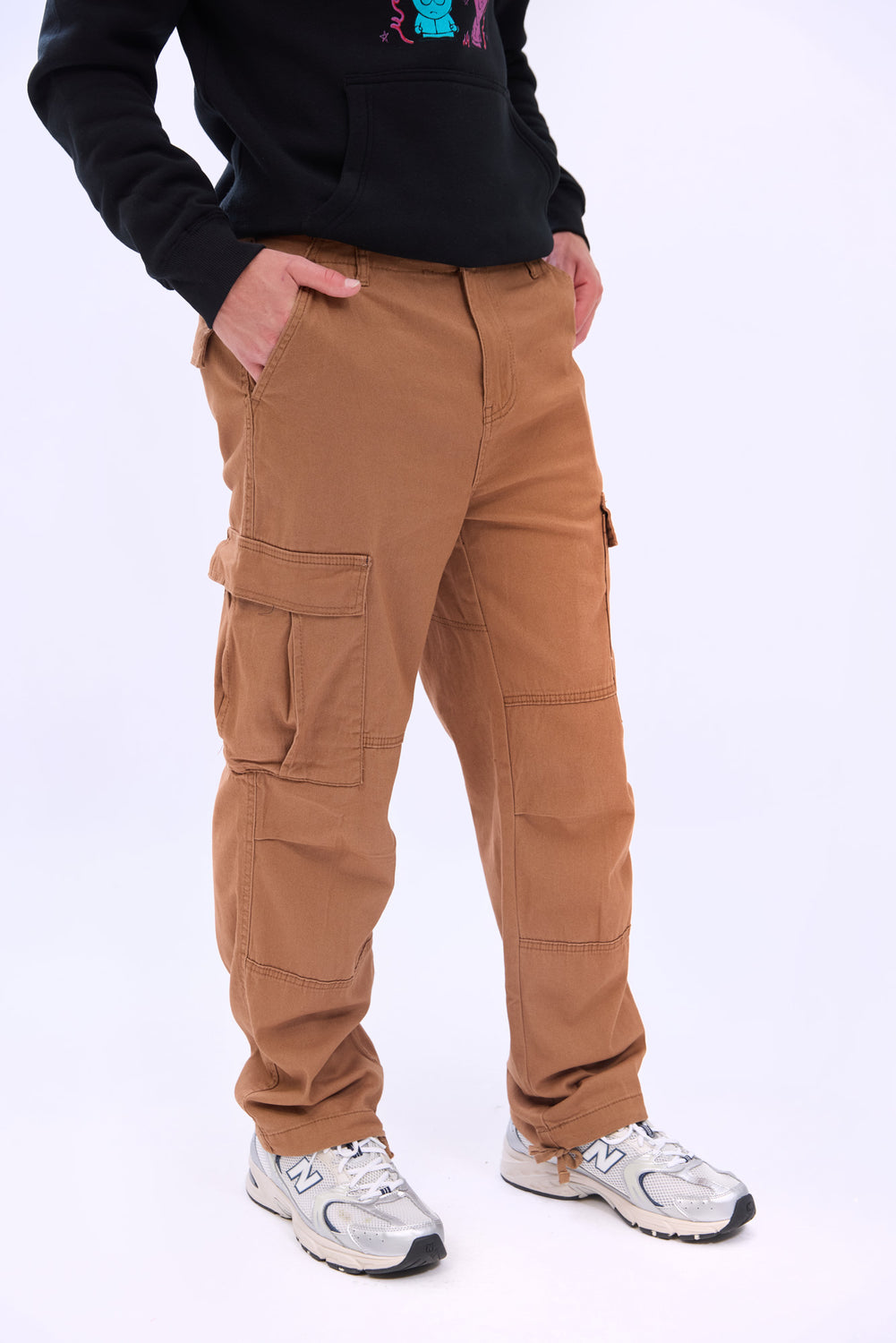 Pantalon cargo en sergé Arsenic homme Pantalon cargo en sergé Arsenic homme