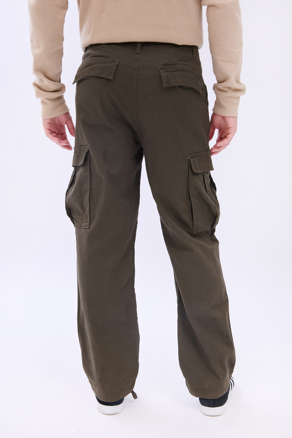 Pantalon cargo en sergé Arsenic homme Pantalon cargo en sergé Arsenic homme