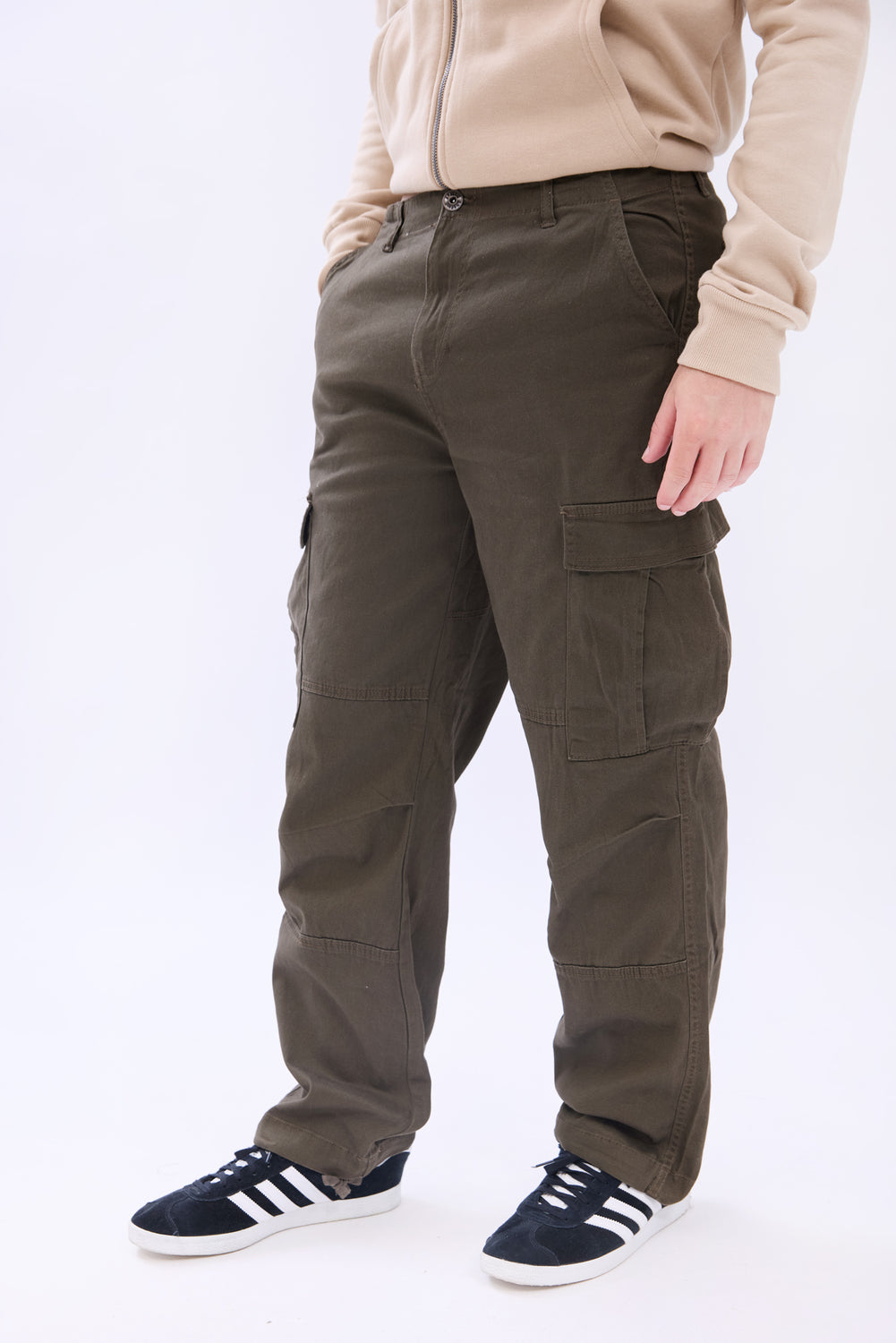 Pantalon cargo en sergé Arsenic homme Pantalon cargo en sergé Arsenic homme