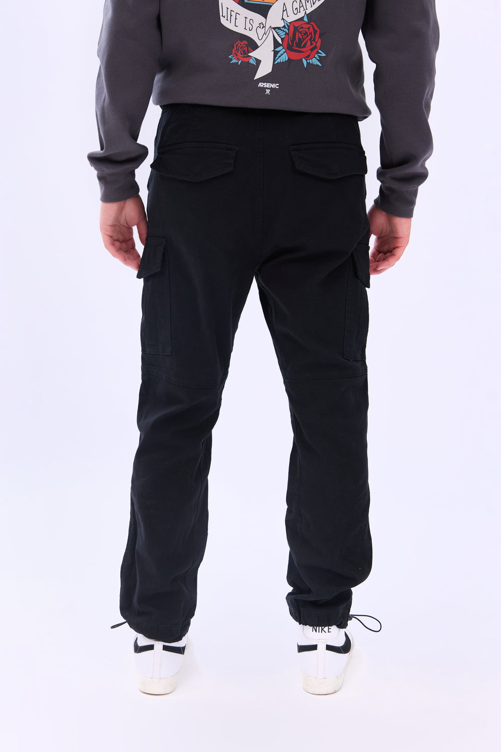 Pantalon cargo en sergé Arsenic homme Pantalon cargo en sergé Arsenic homme