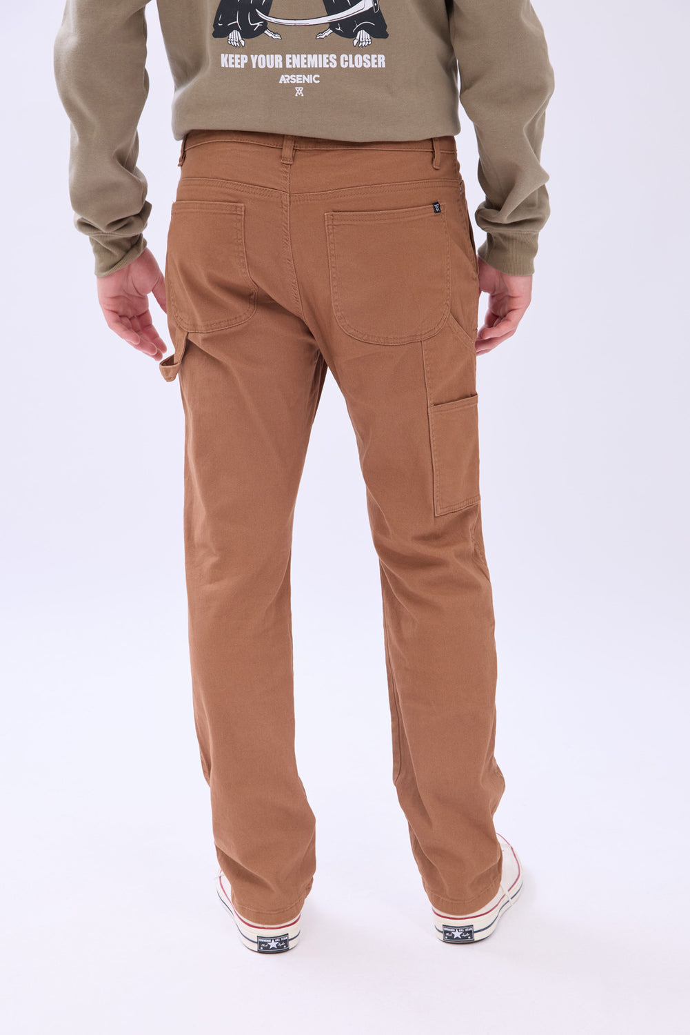 Pantalon de charpentier en sergé Arsenic homme Pantalon de charpentier en sergé Arsenic homme