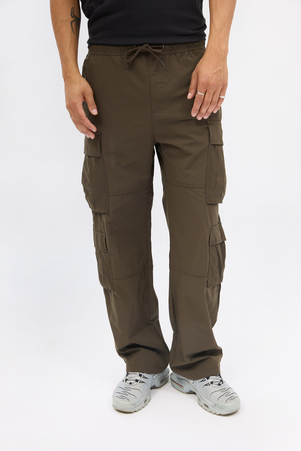 Pantalon cargo en parachute ripstop Arsenic homme Pantalon cargo en parachute ripstop Arsenic homme