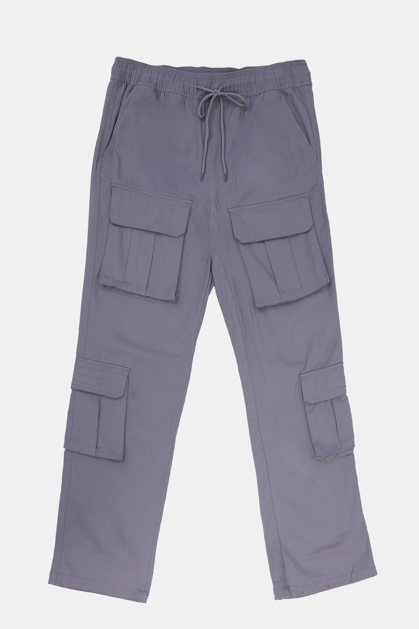 Mens Twill 4 Pocket Cargo Pants - Dark Grey /