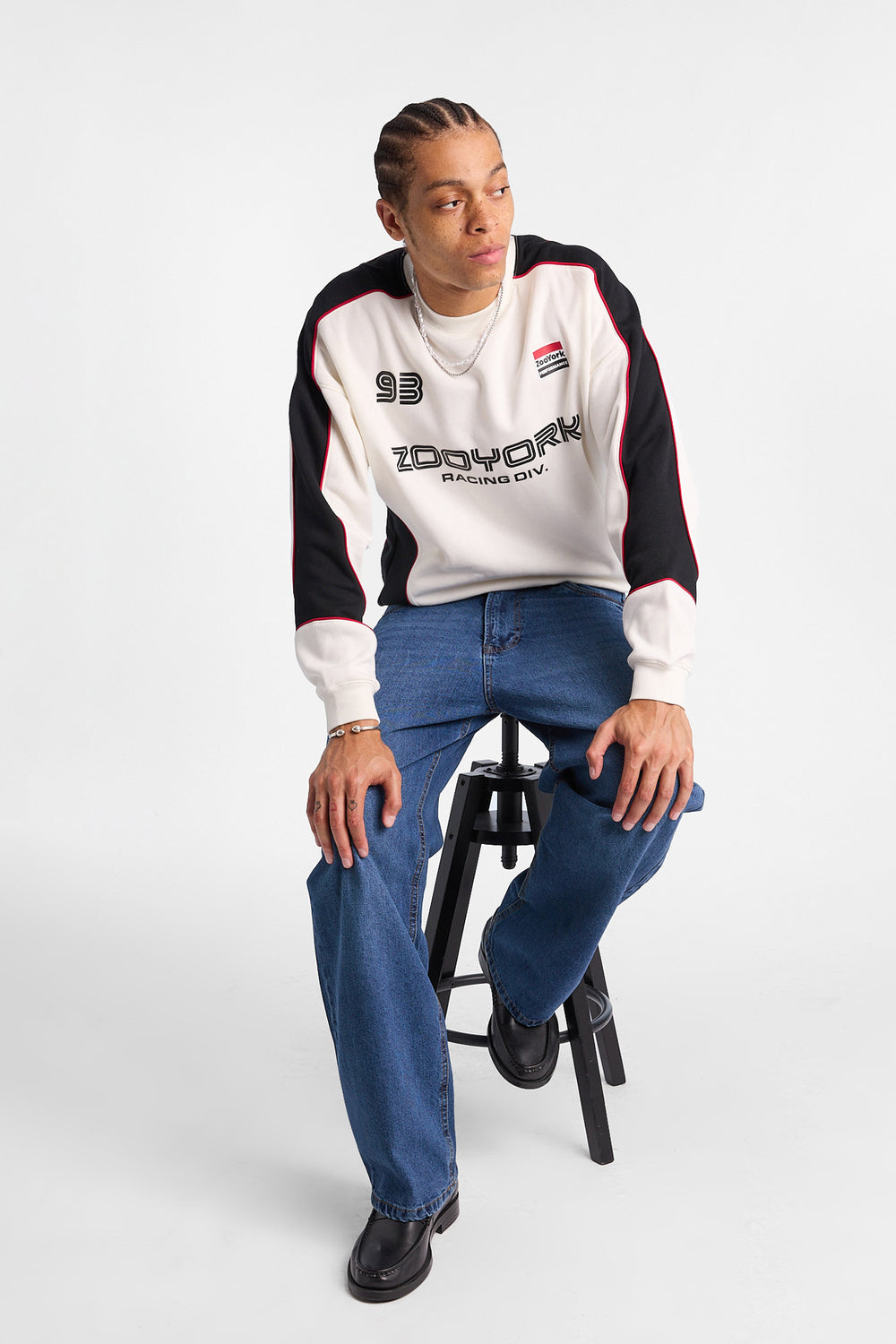 Jean ample délavé foncé homme Jean ample délavé foncé homme