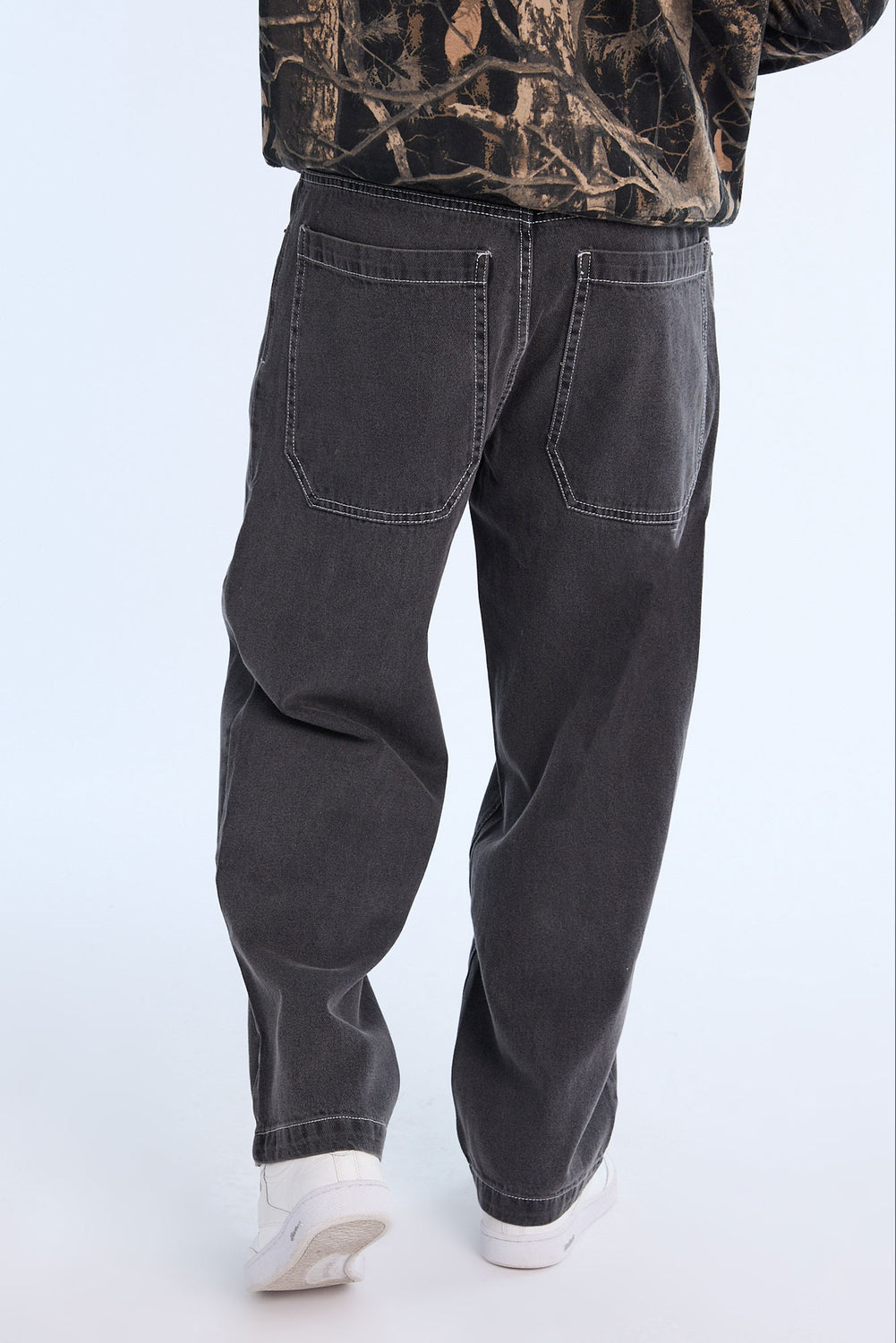 Mens Washed Black Baggy Skater Jeans Mens Washed Black Baggy Skater Jeans