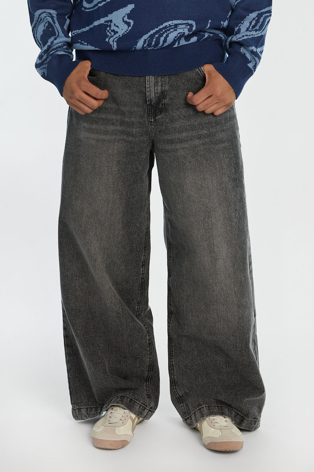 Mens Super Baggy Black Jeans Mens Super Baggy Black Jeans