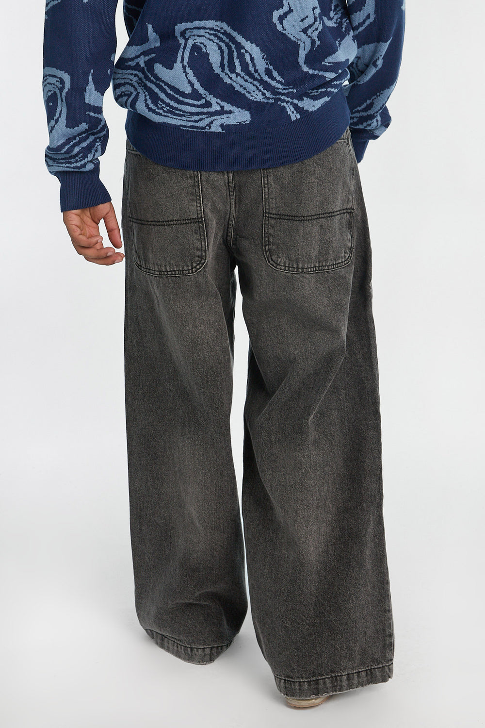 Mens Super Baggy Black Jeans Mens Super Baggy Black Jeans