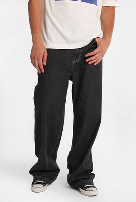 Washed Black Ultra-Baggy Jeans