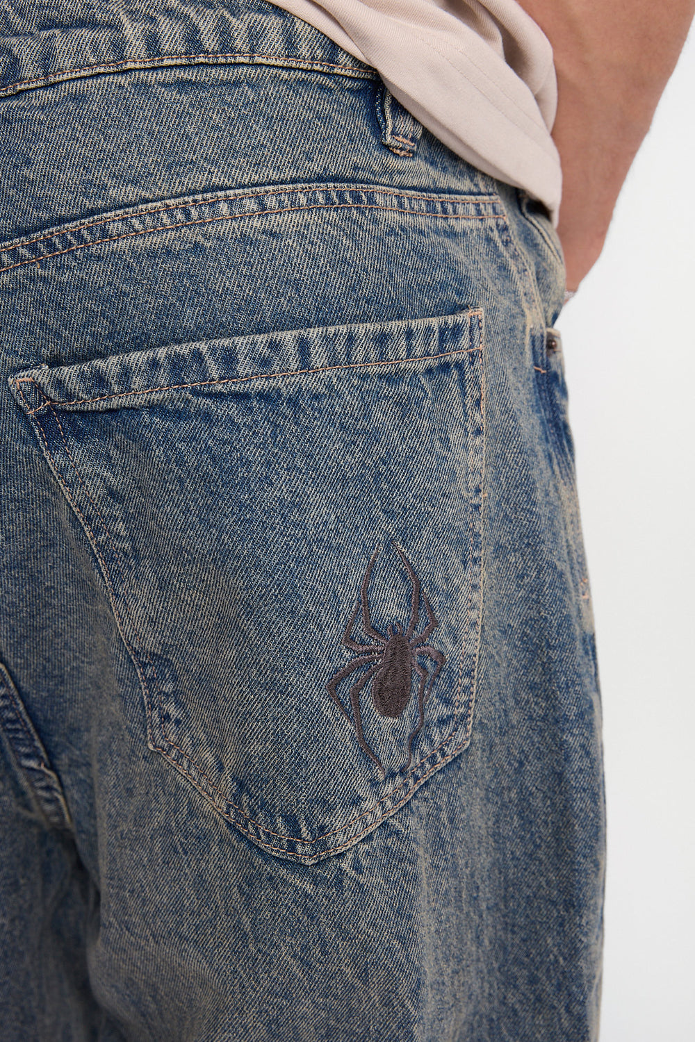 Spider Embroidered Skater Jeans Spider Embroidered Skater Jeans