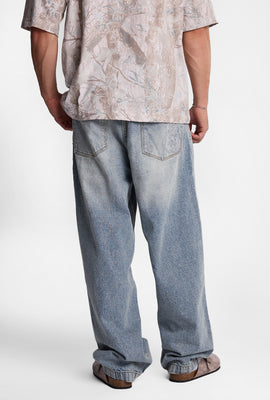 Embroidered Skater Jeans