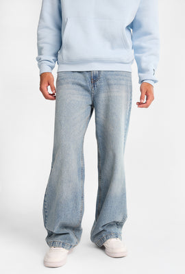 Jean ultra ample brodé