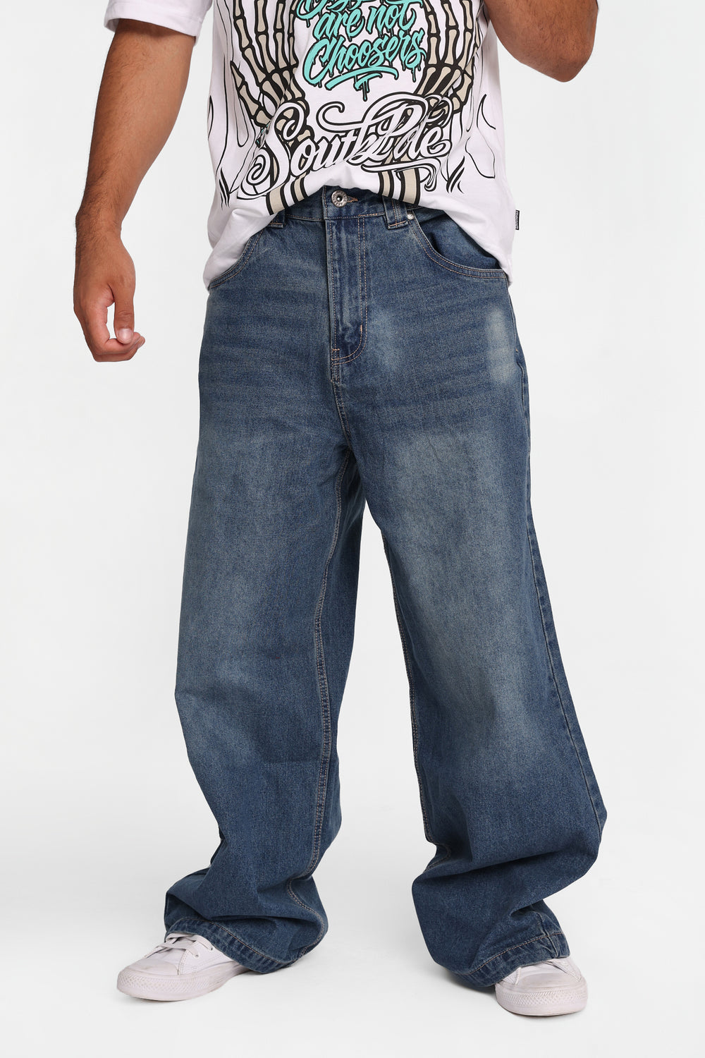 Arsenic Big Baggy Embroidered Jeans Arsenic Big Baggy Embroidered Jeans