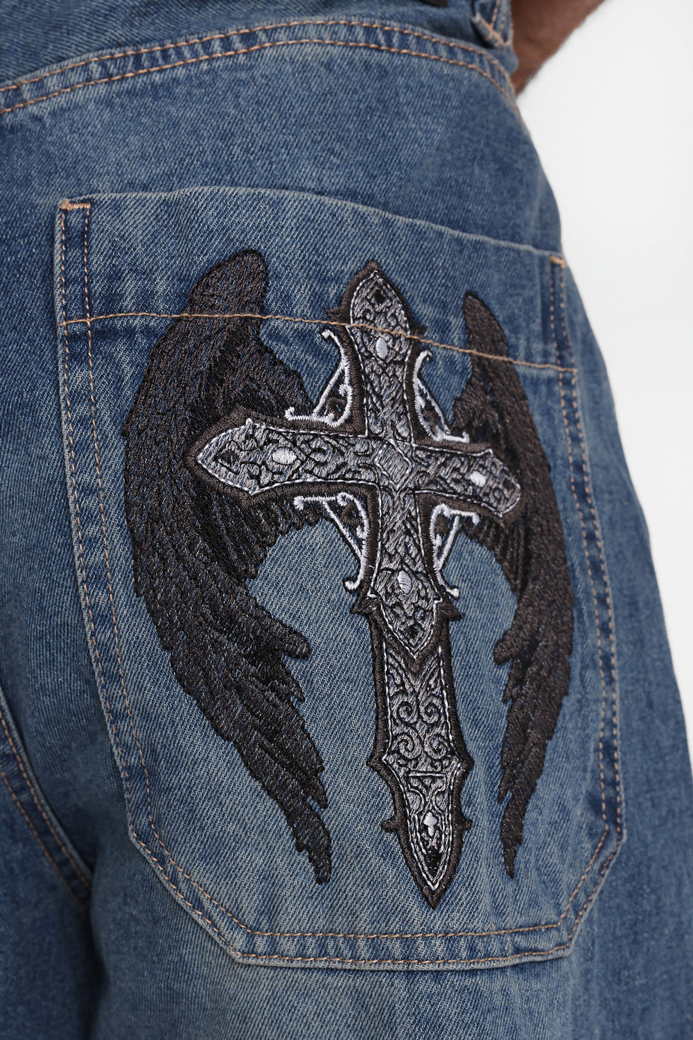 Arsenic Big Baggy Embroidered Jeans Arsenic Big Baggy Embroidered Jeans