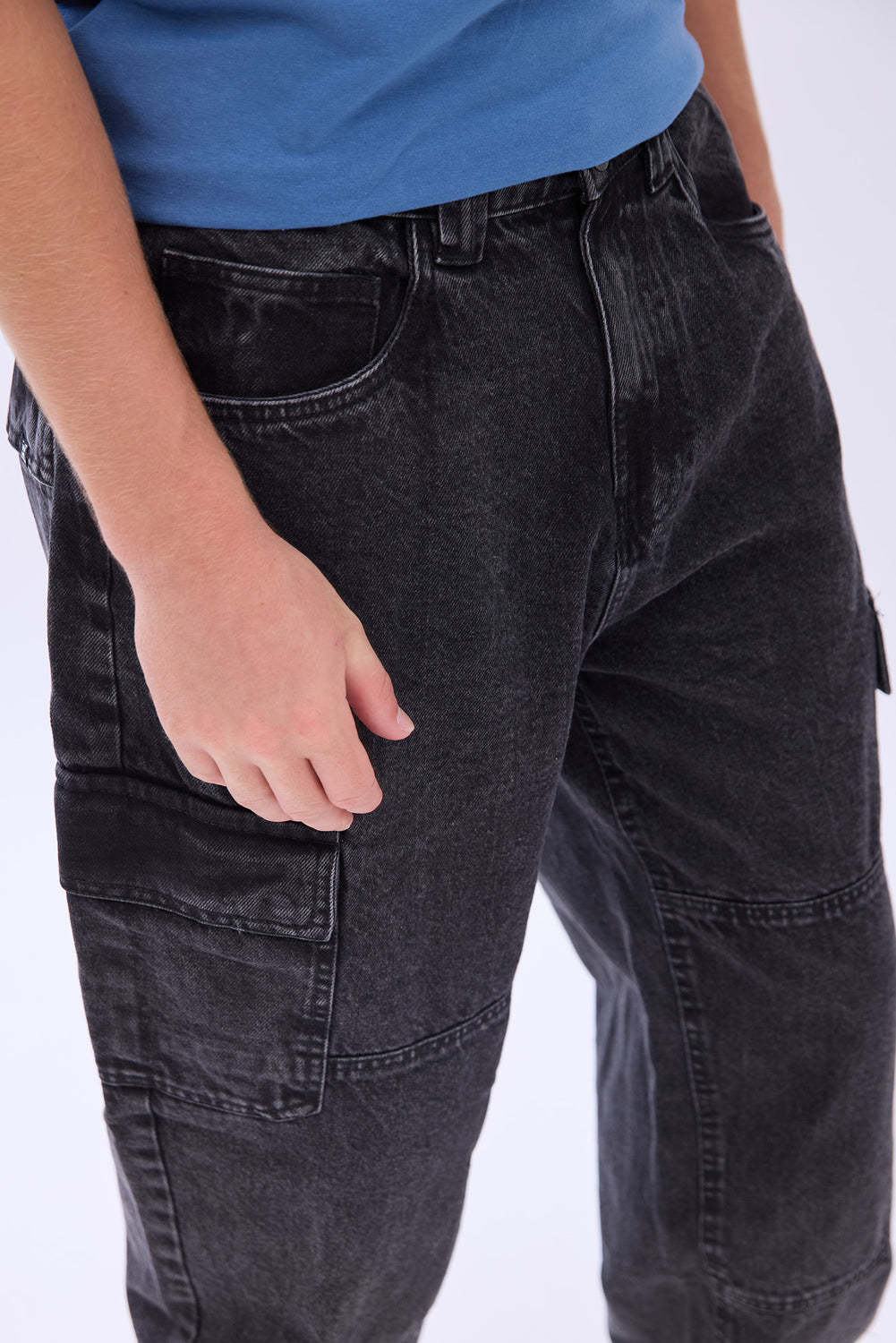 Arsenic Mens Wide Leg Cargo Jeans Arsenic Mens Wide Leg Cargo Jeans