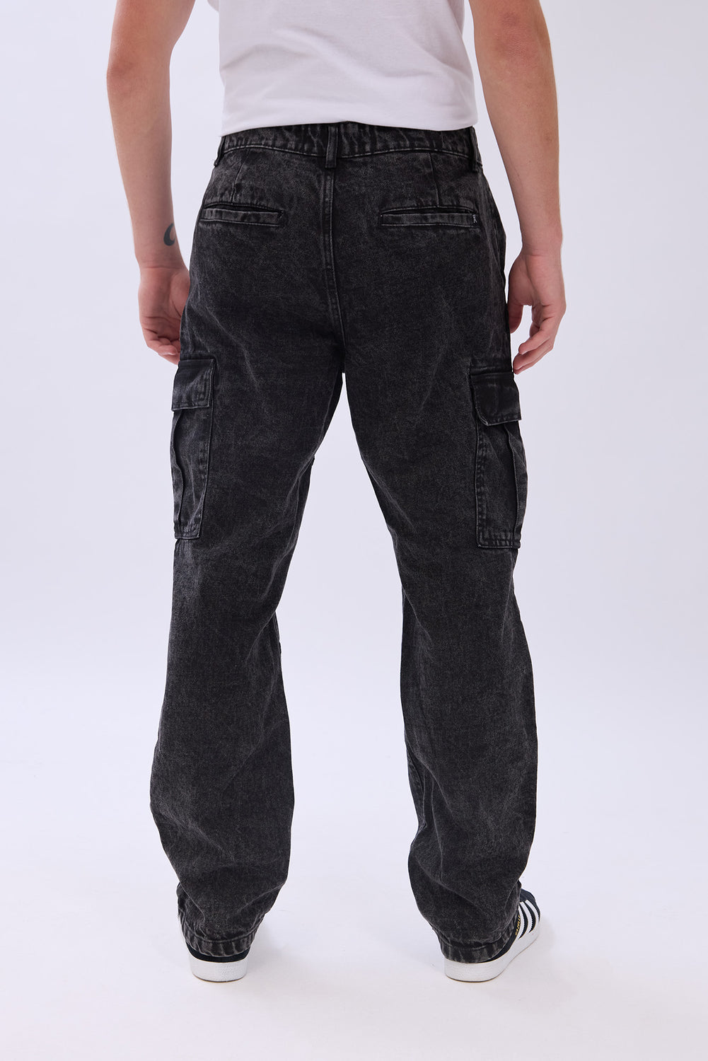 Arsenic Mens Black Cargo Jeans Arsenic Mens Black Cargo Jeans