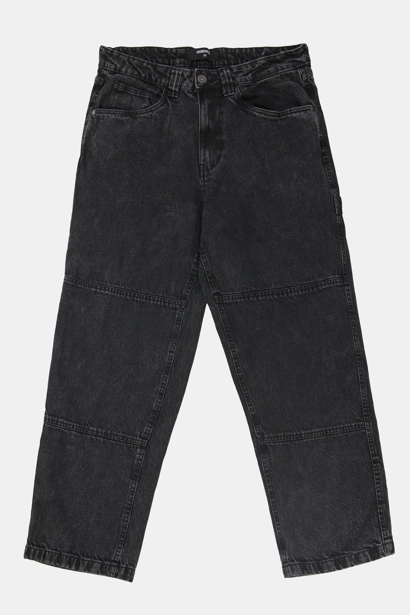 Arsenic Mens Black Carpenter Jeans - /