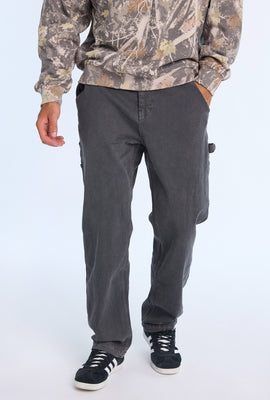 Jean de charpentier gris homme