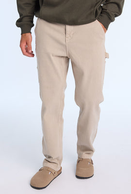 Jean de charpentier brun pale homme
