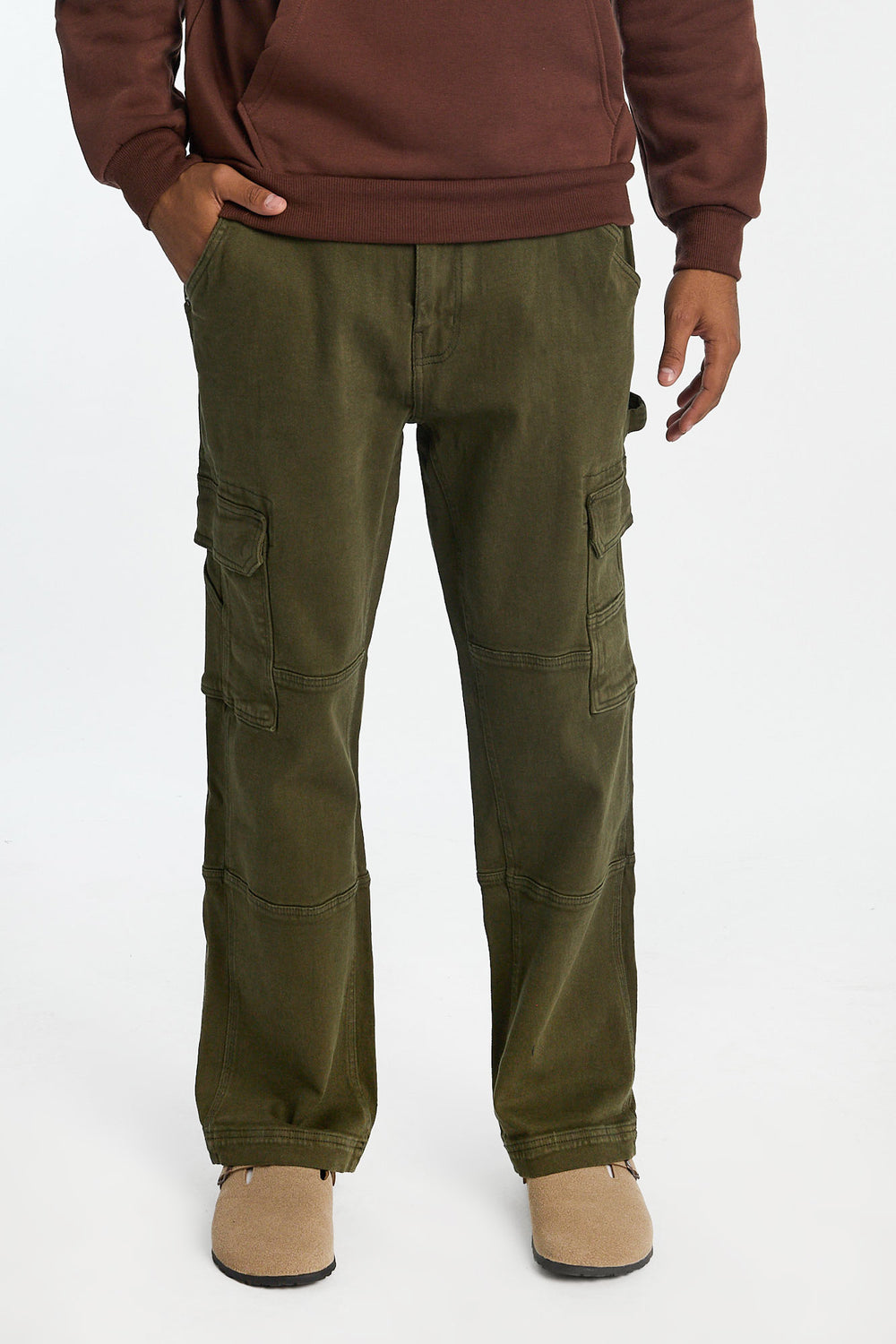 Mens Dark Green Cargo Jeans Mens Dark Green Cargo Jeans
