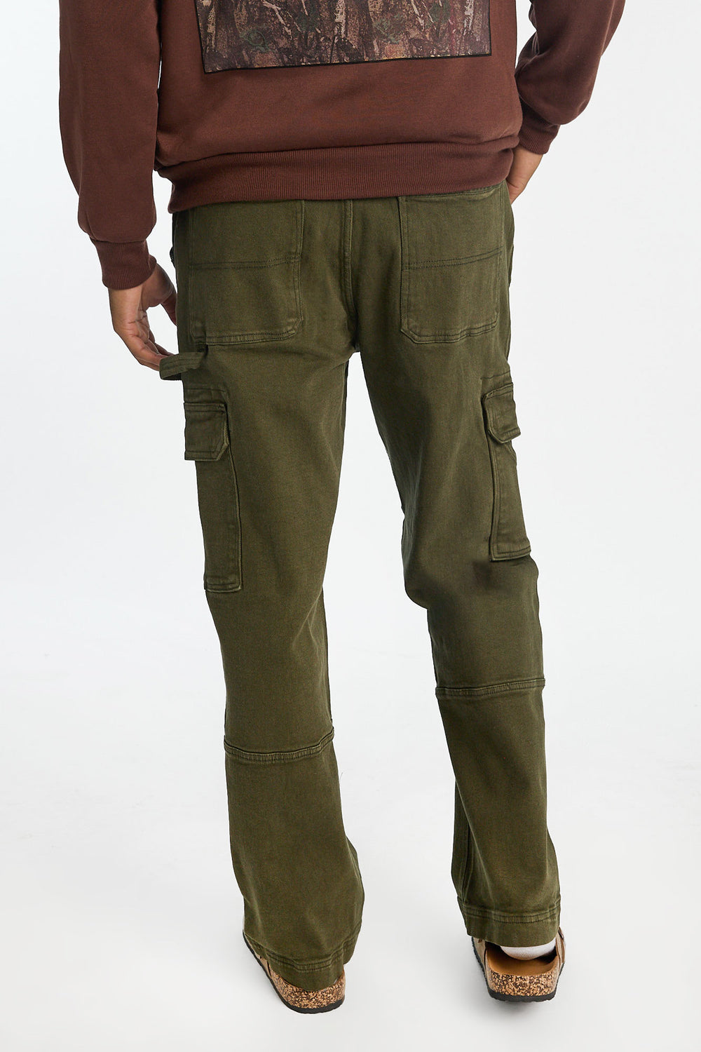 Mens Dark Green Cargo Jeans Mens Dark Green Cargo Jeans